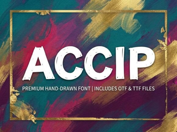 Accip: The Premium Display Typeface for Handmade Brands