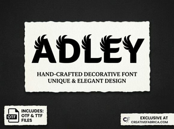 Adley: A Hand-Crafted Display Font for Bold Branding