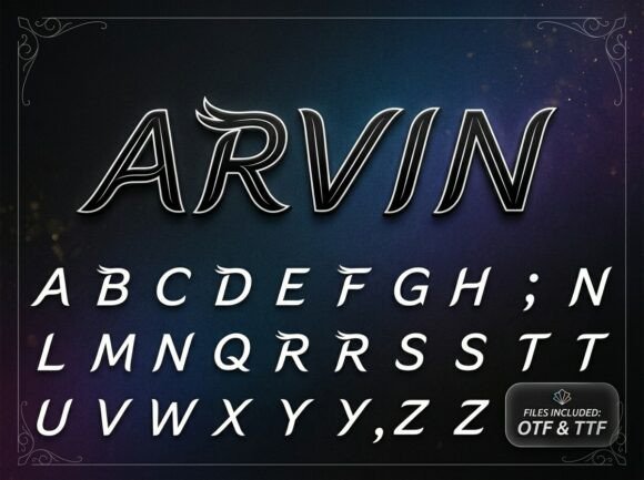 Arvin: A Modern Display Font for Bold Visual Storytelling