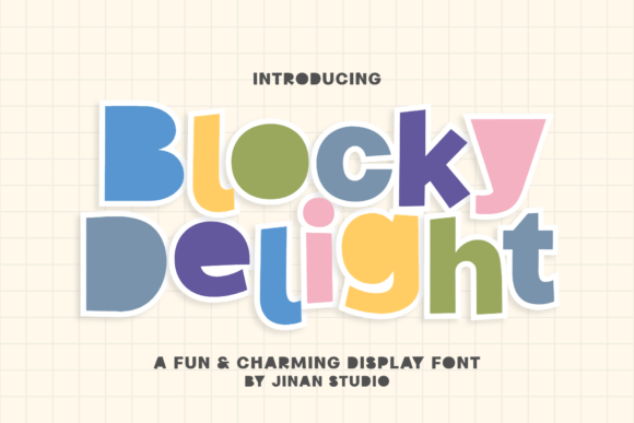 Blocky Delight: A Playful Display Font for Modern Web Design