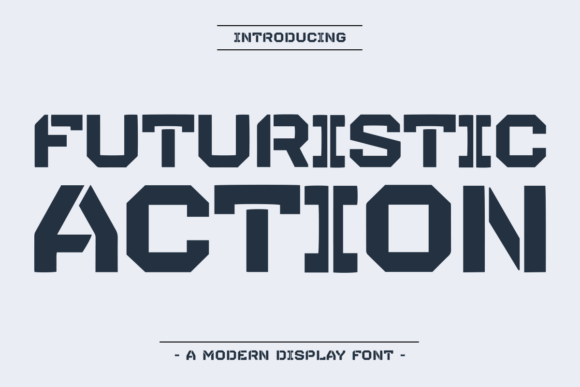 Boost Your Craft Brand with Futuristic Action Display Font