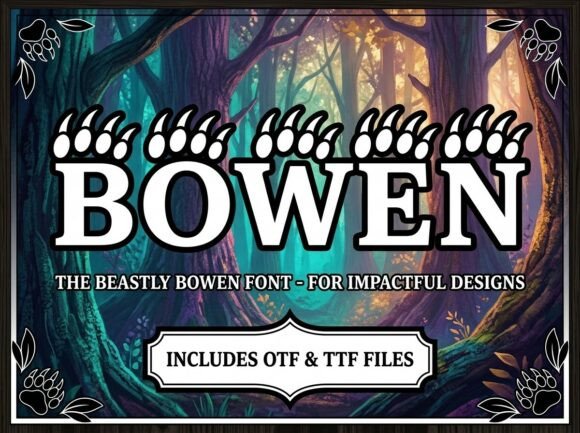 Bowen: A Stunning Display Font for Bold Brand Identity