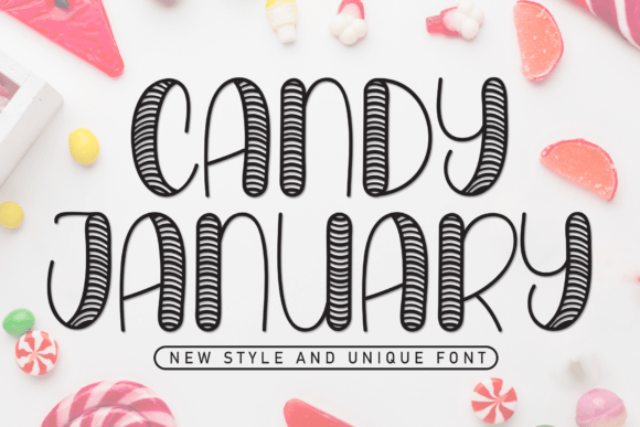 Candy January: The Creative Display Font for Bold Branding