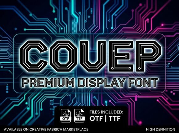 Couep: The Bold Display Typeface That Powers Up Your Shop