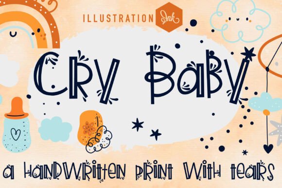 Cry Baby: The Sentimental Display Font for Handmade Creators