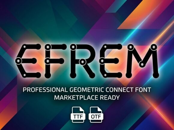 Efrem: A Decorative Display Font for Web Design