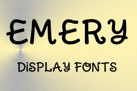 Emery: A Designer's First Look at a Bold Display Typeface