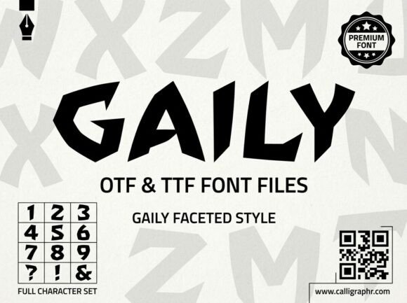 Gaily Font for Modern Web Design Projects