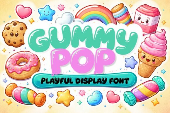 Gummy Pop: A Playful Typeface for Modern Editorial Design