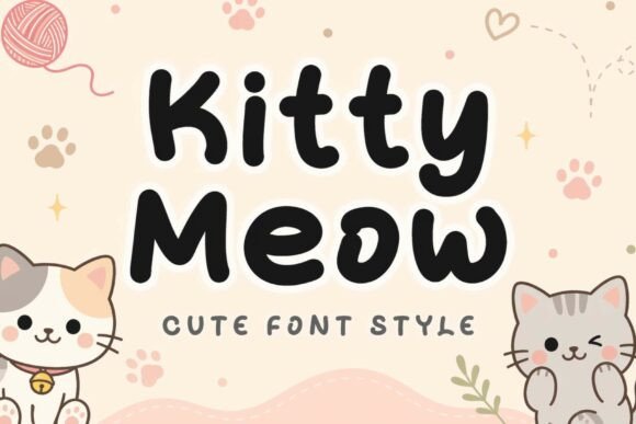Kitty Meow: A Playful Display Font for Engaging Web Experiences