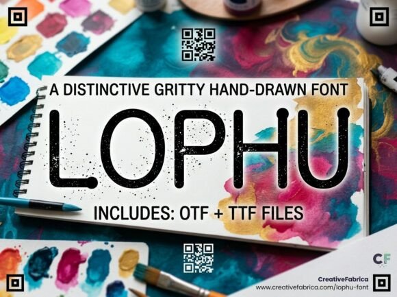 Lophu: A Raw Display Typeface for Bold Brand Identities