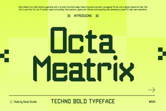 Octa Meatrix: A Bold Display Typeface for Modern Editorial Design