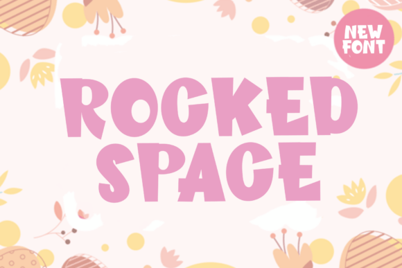 Rocked Space: A Festive Display Font for Editorial Design