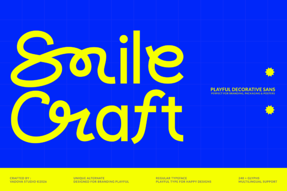 Smile Craft: The Display Font That Polishes Small Business Branding