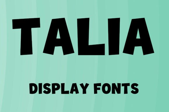 Talia: A Bold Display Font for Handmade Creations