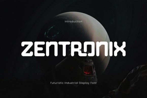 Zentronix: A Futuristic Display Typeface for Modern Web Design